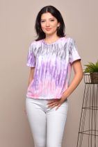 Mossta Kadın Mor Degrade Renki T-shirt - 1