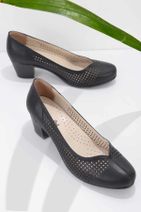 Bambi Siyah Kadın Klasik Topuklu Ayakkabı K01586079909 - 1