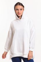 Slazenger Paınter Oversize Kadın Sweatshirt Kırık Beyaz - 1