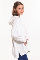 Slazenger Paınter Oversize Kadın Sweatshirt Kırık Beyaz - 4