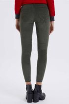 Lee Cooper Kadın Jamy Nd 1 Kadife Skinny Highrise Fit Pantolon Haki 201 LCF 221001 - 4