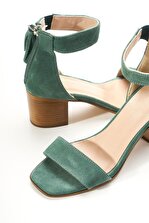 Louis Cardy Clea  Mint  Hakiki Süet Kadın Klasik Topuklu Ayakkabı - 3