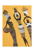 MANGO Woman Kadın Hardal Rengi Desenli Koton Gömlek 53030663 - 3