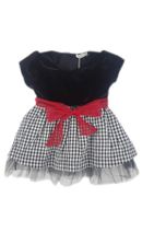 Luggi Baby Kız Çocuk Siyah Kadife Elbise - 1