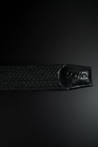 Soyo Unisex Siyah Örgülü Esnek Hakiki Deri Detaylı Premium Elastik Kemer - 3