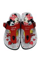 Minnie Mouse Kız Çocuk Kırmızı Terlik - 1