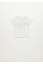MANGO Baby Kız Bebek Yazılı Tişört - 1