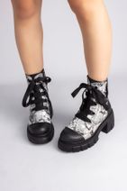 Lal Shoes & Bags Gresa Bayan Bot-siyah - 2