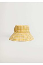 MANGO Woman Kadın Sarı Dokuma Bucket Şapka 87096317 - 3