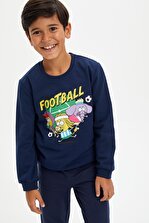 DeFacto Erkek Çocuk Kral Şakir Lisanslı Sweatshirt - 1