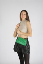 Etka Çanta Kadın Yeşil Nakışlı Mini Gissle Çanta - 5