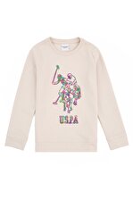 U.S. Polo Assn. Beyaz Kız Çocuk Sweatshirt - 1