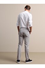 Kip Açık Gri Düz Dokuma Regular Fit Casual Pamuk Karışımlı Pantolon - 5