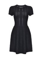 PİNKO Kadın Siyah Dikiş Detaylı Triko Elbise 1G14XT/Y64E/Z99 - 3