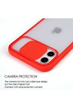 coverest Iphone 11 Pro Max (6.5'') Kamera Lens Korumalı Sürgülü Lüx Kılıf Kırmızı - 3