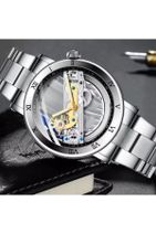 Forsining Elite Watch Tr Automatic Selfwind Watch Silver - 2