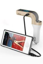 NOYİSKA Samsung Uyumlu Oto Mp3 Çalar Fm Transmitter Carg7 Çakmaklık Şarj Cihazı Araç Bluetooth Müzik Kiti - 4