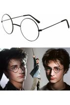 Techno phone Harry Potter Gözlüğü, Siyah Çerçeve, Numarasız Yuvarlak Cam - 1
