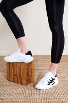 Eka Kadın Beyaz Bağcıklı Spor Ayakkabı - 2