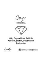 Cemile Jewelry Doğal Siyah Obsidyen Mat Oniks Lava 8 Mm Doğal Taşlı, 925 Ayar Gümüş Charmlı, Şifalı Erkek Bileklik - 6