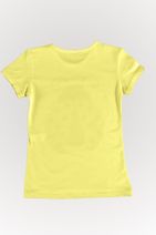 Your World Sarı Uğurböceği Baskılı Simli Kısa Kollu Kız Çocuk T-shirt - 2
