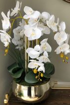 Mathilda Home Design Yapay Islak Beyaz Orkide - 3