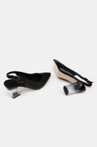 Hotiç Sıyah Kadın  Klasik Topuklu Ayakkabı 01AYH172990A100 - 6
