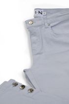 Min Jeans Kadın Buz Mavisi Paçası Düğme Detaylı Skinny Jeans Mın-024y - 4