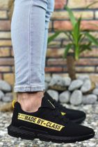 Riccon Siyah Sarı Erkek Sneaker - 3