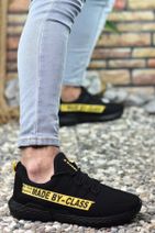 Riccon Siyah Sarı Erkek Sneaker - 4