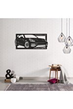 Genel Markalar Porsche Panamera Araba Figürü Ahşap Tablo Ahşap Duvar Dekorasyonu 35 X 70 - 1