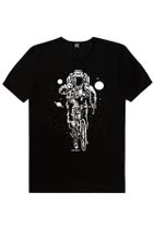 ROCKANDROLL Erkek Siyah Bisikletli Astronot, Siyah Süpürgeli Astrontot 2'li Eko Paket T-shirt - 3