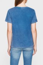 Mavi Kadın Bloom Baskılı Mavi T-shirt 167394-27095 - 4