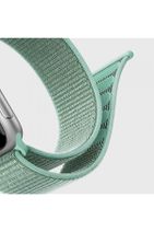 Microsonic Apple Watch Series 6 40mm Hasırlı Woven Sport Loop Siyah Kordon - 4