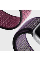 Microsonic Pink Microsonic Watch Series 3 38mm Hasırlı Woven Uyumlu Sport Loop Electric  Kordon - 5
