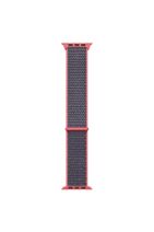 Microsonic Pink Microsonic Watch Series 3 38mm Hasırlı Woven Uyumlu Sport Loop Electric  Kordon - 1