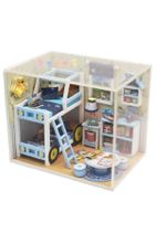 AĞAÇTANYA Minyatür Maket Işıklı Erkek Çocuk Odası Mo19 - 3