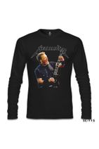 Lord T-Shirt Erkek Siyah Metallica James Guitar Sweatshirt - 2