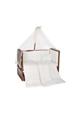 Bambidoo Bebek Uyku Seti 60x120 Beyaz Güpürlü %100 Pamuk (yorgan Ve + 1 Yastıklı) - 2