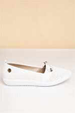 Pierre Cardin PC-50091 Beyaz Kadın Ayakkabı - 3
