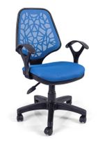 BEK Fileli Döner Koltuk Çalışma Koltuğu Laboratuvar Sandalyesi Pembe Dönerli Sandalye - 1