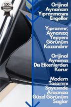 Reyyzen Fiat Linea Batman Ayna Kapağı 2007-2015 Jet Black - 3