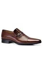 Nevzat Onay Hakiki Deri Kahverengi Klasik Loafer Erkek Ayakkabı -7766- - 2