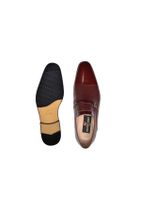 Nevzat Onay Hakiki Deri Kahverengi Klasik Loafer Erkek Ayakkabı -7766- - 3
