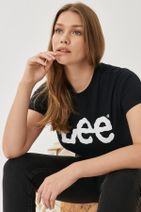 Lee Regular Fit Normal Kesim Sıfır Yaka %100 Pamuk Logolu Tişört - 4