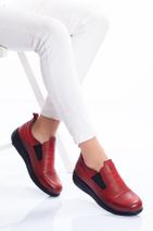 derithy Kadın Kırmızı Hakiki Deri Ayakkabı - 1