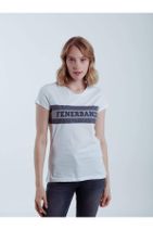 Fenerbahçe Kadın Beyaz Kolej Fb 1907 Spor T-Shirt - 2