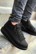 Trend Sultan Yüksek Taban Siyah Erkek Ayakkabı - 1