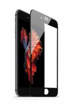 Apple Iphone 8 Plus Uyumlu Ekran Koruyucu Kırılmaz Tam Ekran Sert Temperli Cam Siyah - 1