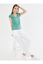 Xint Kadın Beyaz Normal Bel %100 Keten Pantolon - 1